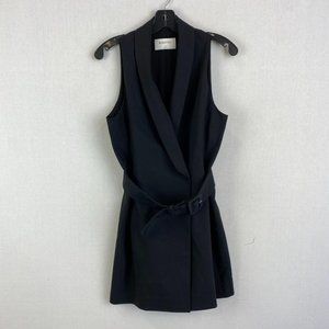 Aritzia Babaton Black Sleeveless Torino Dress, size 8